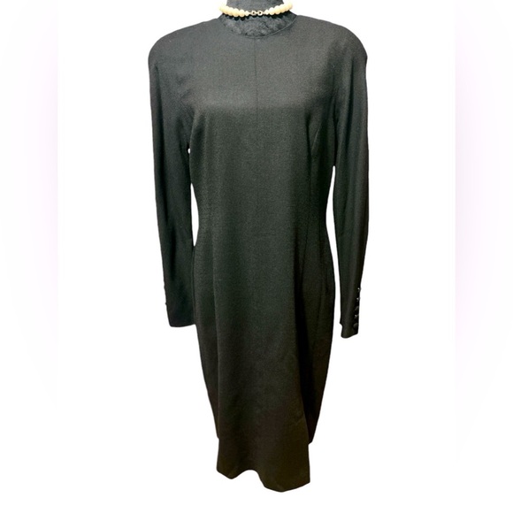 Sara Campbell Long Sleeve 100% Wool Dress. size 12 - Picture 1 of 8